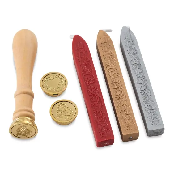 Manuscript Wax Sealing Kit - Set of 3, Holiday {1}