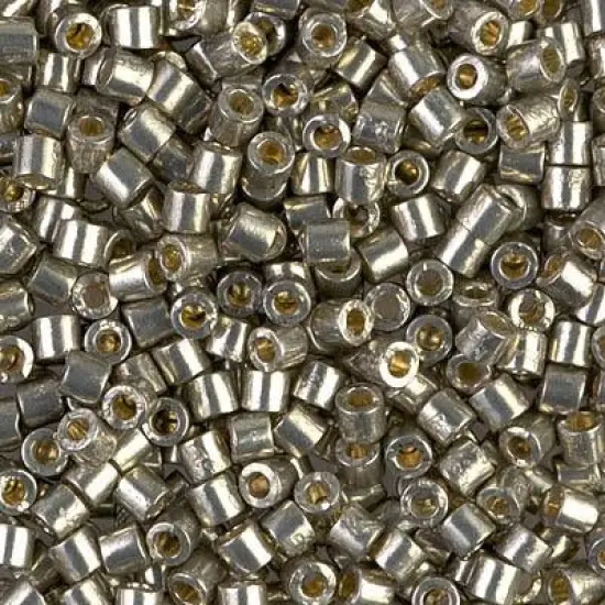 Miyuki Delica Bead 8/0, DBL1851, Duracoat Galvanized Light Pewter {1}