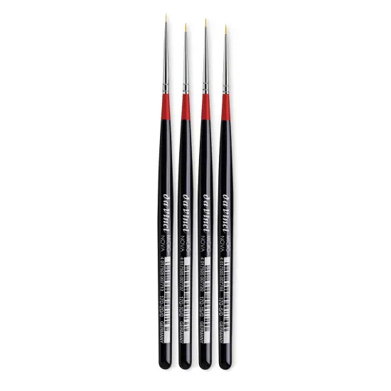 Da Vinci Micro Nova Synthetic Brushes - Round, Short Handle, Set of 4 {1}