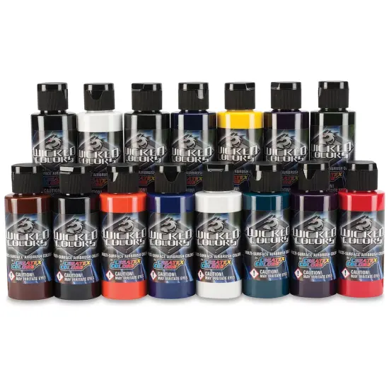 Createx Wicked Colors Airbrush Color - 2 oz, Set of 17, Dru Blair {2}