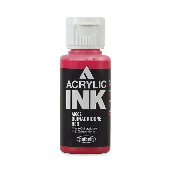 Holbein Acrylic Ink - Quinacridone Red, 30 ml {1}