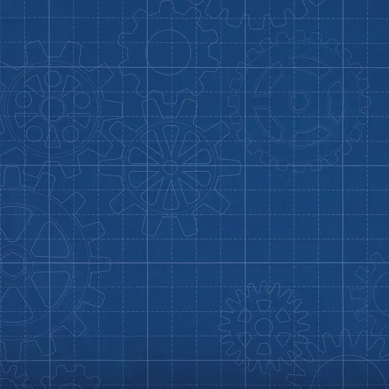 Fadeless Design Roll - 48" x 50 ft, Gears {1}