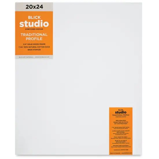 Blick Studio Stretched Cotton Canvas - Traditional Profile, 20" x 24" {2}