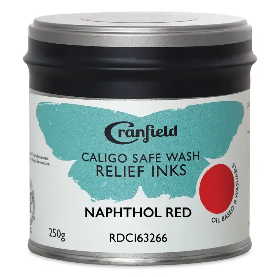 Cranfield Caligo Safe Wash Relief Ink - Naphthol Red, 250 g {1}
