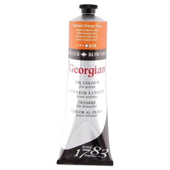 Daler-Rowney Georgian Oil Color - Cadmium Orange Hue, 225 ml tube {1}