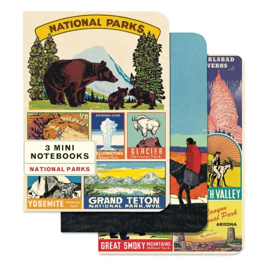 Cavallini National Parks Mini Notebooks, Pkg of 3 {1}