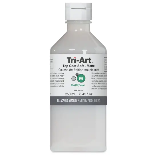 Tri-Art Top Coat Medium - Soft Matte, 8 oz, Bottle {1}