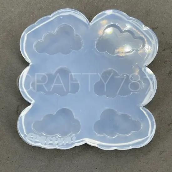 Cloud stud Silicone Mold style 2(B10) {3}