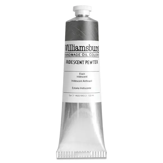 Williamsburg Handmade Oil Paint - Iridescent Pewter, 150 ml tube {1}