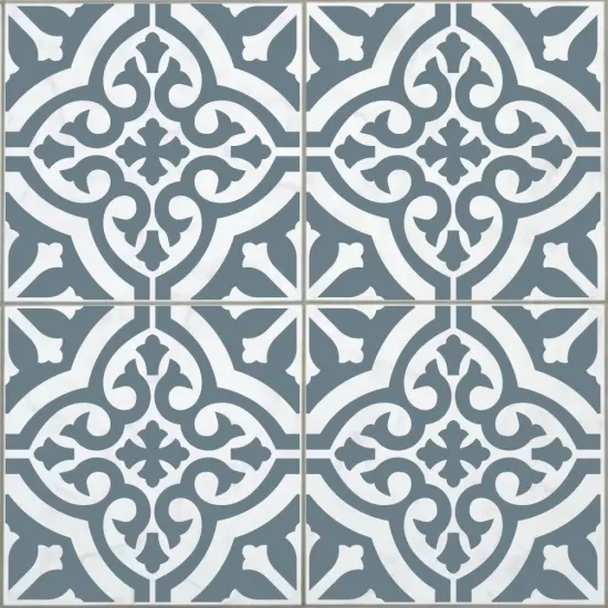 Bohemian Tile Floor and Patio Stencil {4}