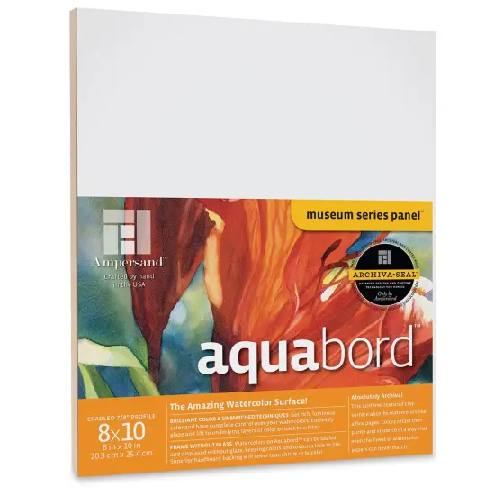 Ampersand Aquabord Panel - 8" x 10", 7/8" Cradled {1}