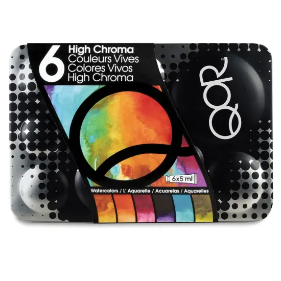 QoR Modern Watercolors - Set of 6, High Chroma Colors, 5 ml Tubes {1}