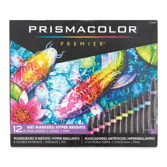 Prismacolor Premier Dual-Ended Art Markers - Hyper Brights, Set of 12 {1}