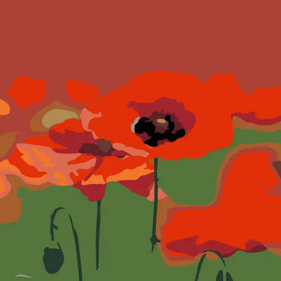 Artwille DIY Paint by Numbers for Adults and Kids, Acrylic Painting Kit - "Flowers 2.12", 13.8 x 17.7 in {1}