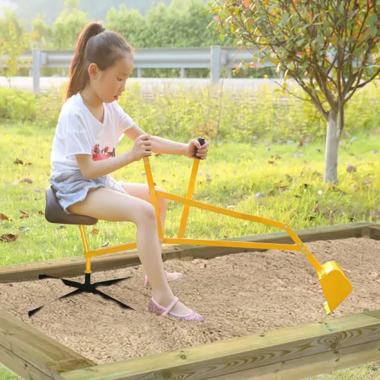 Metal Sand Digger Toy Crane for Sandbox {2}