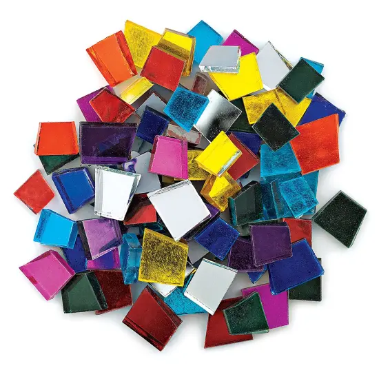 Crafter's Cut Pre-Cut Mirror Tiles - Assorted, 8 oz {1}