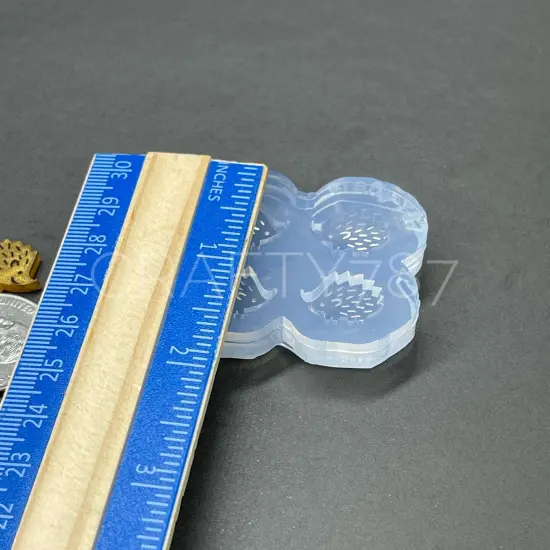 Hedgehog Porcupine Stud Earring Silicone Mold (B13) {3}