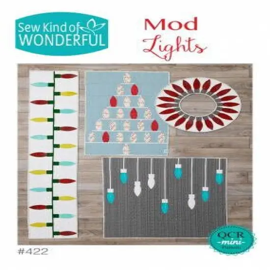 Mod Lights Pattern 4 Sizes Using Quick Curve Mini Ruler by Sew Kind of Wonderful {1}