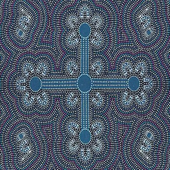 Ladies Dancing at Ceremony Purple By Margaret Wallace Cotton Fabric by the Yard {1}