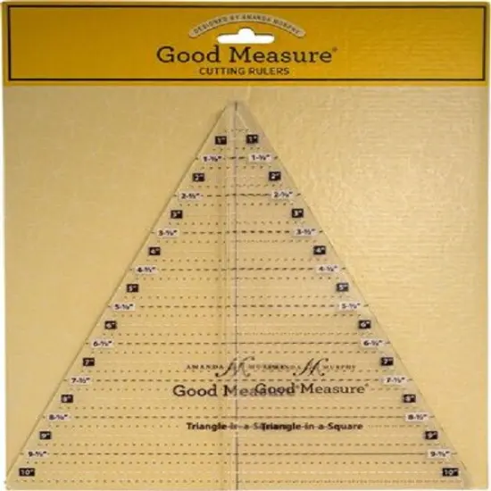 Good Measure - Amanda Murphy - Cutting Ruler - Triangle in a Square - Set of 2 {1}