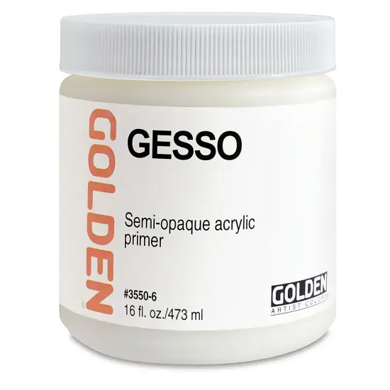 Golden Acrylic Gesso - White, 16 oz jar {2}