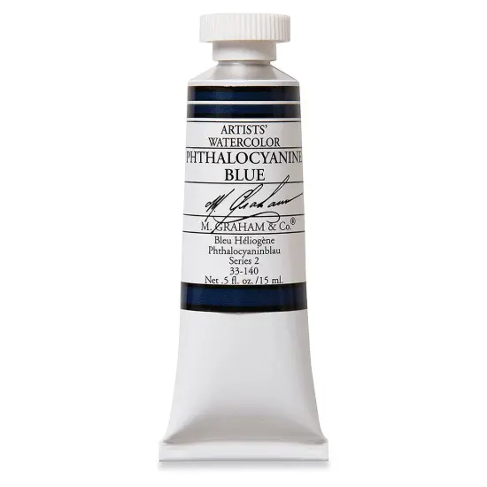 M. Graham Artists' Watercolor - Phthalo Blue, 15 ml Tube {1}