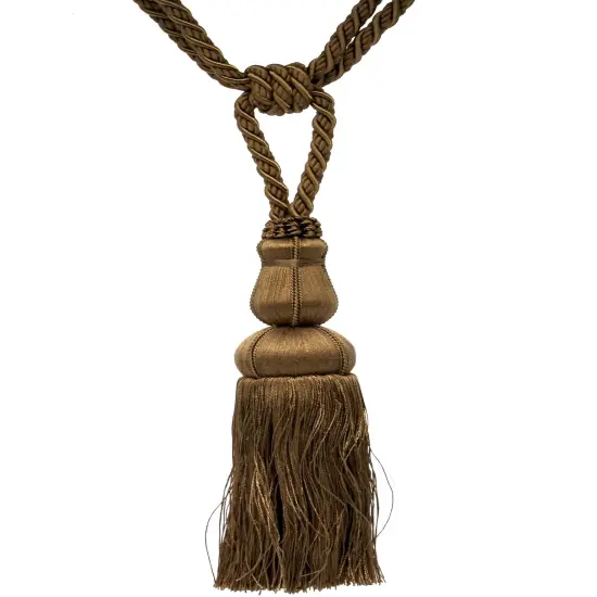 Belagio Single Tassel Tie-Back, 10" Long Tassel, Colors Collection, Sable {1}