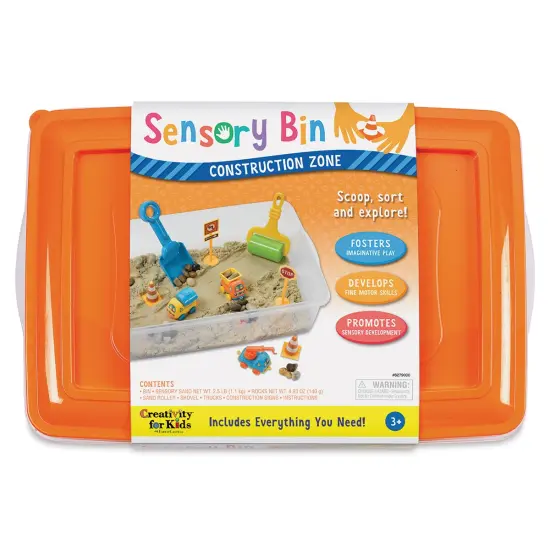 Creativity for Kids Sensory Bin - Construction Zone {1}