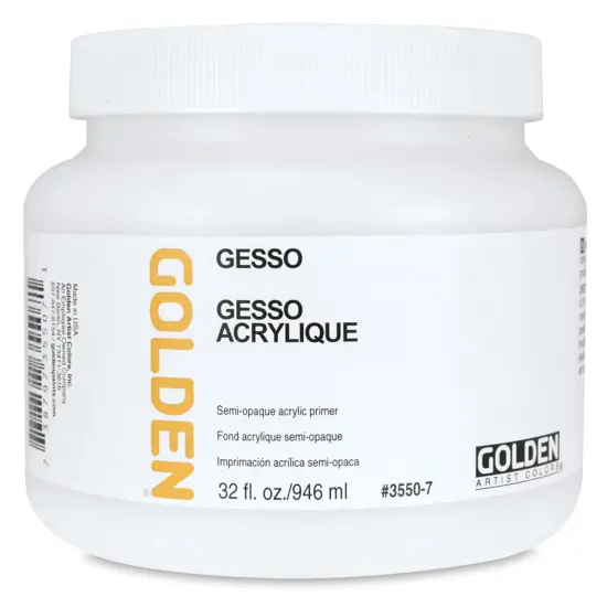Golden Acrylic Gesso - White, 32 oz jar {1}