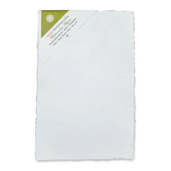 Shizen Professional Watercolor Paper - 12" x 18", Cold Press/Rough, Pkg of 5 Sheets {1}