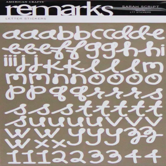 American Crafts Large Double-Sided Alphabet & Numbers Sticker {1}