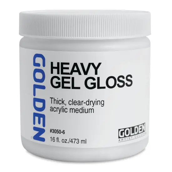 Golden Heavy Acrylic Gel Medium - Gloss, 16 oz jar {2}