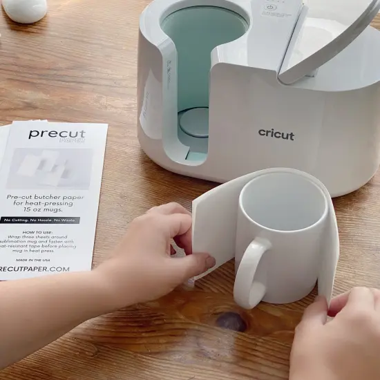 Precut Butcher Paper Sheets - Fits 11oz and 12 oz Sublimation Mugs Perfectly (9.25 in x 4 in), White, Uncoated {2}