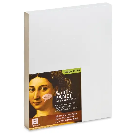 Ampersand Value Series Artist Panel - Textured, 16" x 20", 1-1/2" Cradle {1}