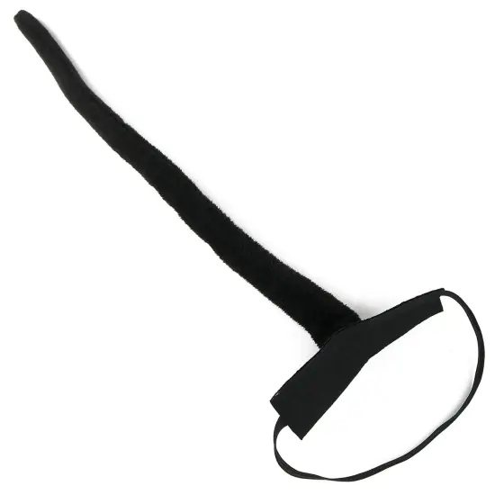 Costume Accessories Cat Tail - Furry Black Kitty Tail for Dress Up - 1 Piece {3}