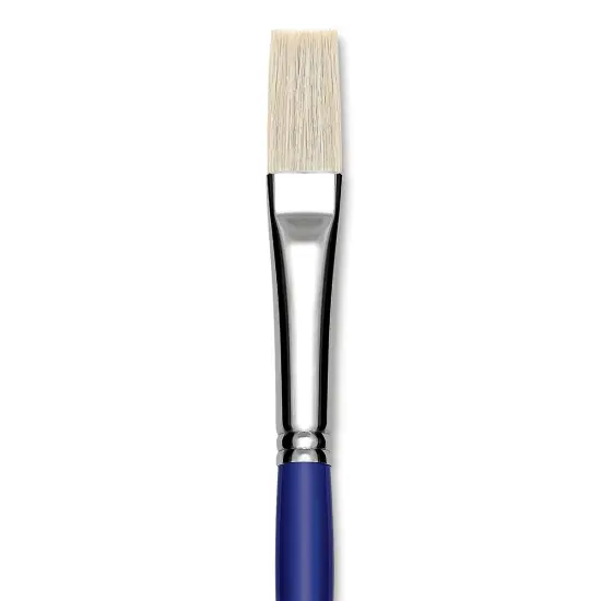 Blick Scholastic White Bristle Brush - Flat, Size 18 {1}