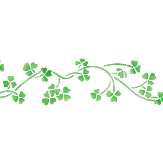 Shamrock Wall Stencil | 3144 by Designer Stencils | Reusable Art Craft Stencils for Painting on Walls, Canvas, Wood | Reusable Plastic Paint Stencil for Home Makeover | Easy to Use & Clean Art Stencil {2}