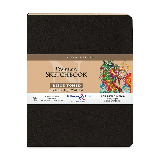 Stillman & Birn Nova Series Toned Softcover Sketchbook - Beige, 8" x 10" {2}