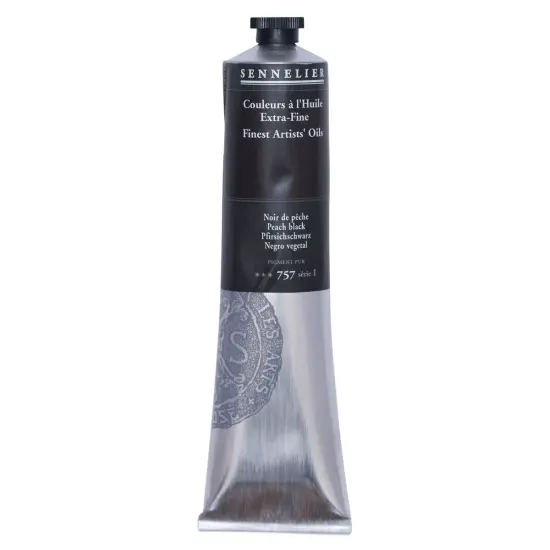 Sennelier Artists' Extra Fine Oil Paint - Peach Black, 200 ml tube {1}