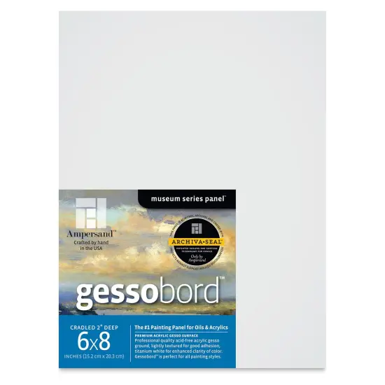 Ampersand Gessobord - 6" x 8", 2" Cradled {1}