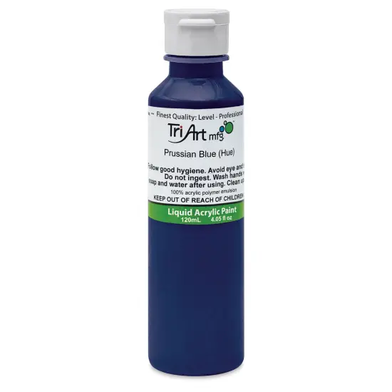 Tri-Art Liquid Artist Acrylics - Prussian Blue Hue, 120 ml bottle {1}