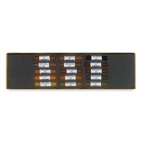 Mount Vision Handmade Pastel - Dark Earth, Set of 15 {1}