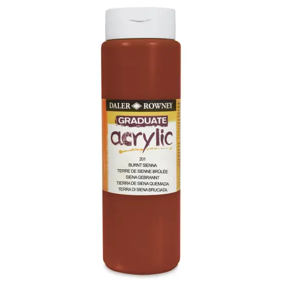 Daler-Rowney Graduate Acrylics - Burnt Sienna, 500 ml bottle {1}