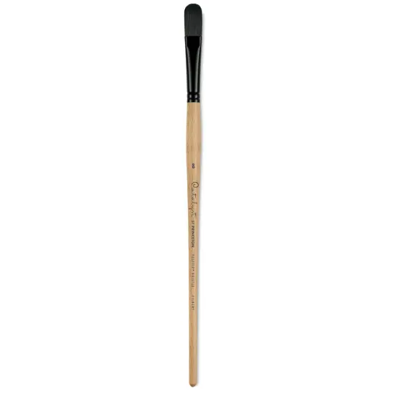 Princeton Catalyst Polytip Bristle Brush - Filbert, Long Handle, Size 8 {2}