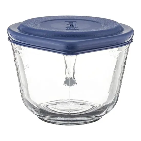 Anchor Hocking Glass Mixing Batter Bowl with Lid 2 Quart {6}