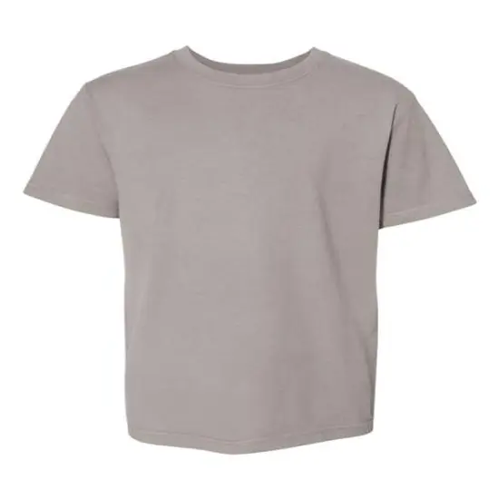 Hanes&reg; Garment Dyed Youth T-Shirt Concrete Grey {1}