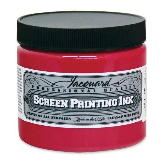 Jacquard Screen Printing Ink - Opaque Rubine, 16 oz {1}