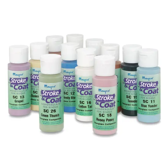 Mayco Stroke & Coat Wonderglaze Kit - Bottle, 2 oz, Wonderglaze Kit 1 {1}
