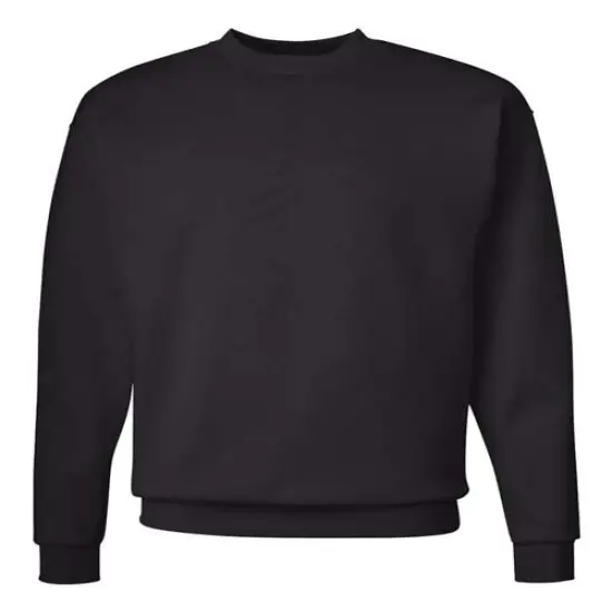 Hanes&reg; Ecosmart Crewneck Long Sleeve Sweatshirt Black {1}