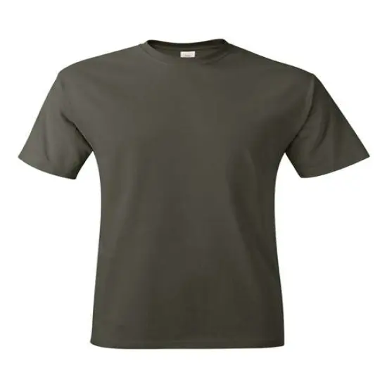 Hanes&reg; Authentic Soft Cotton T-Shirt Fatigue Green {1}